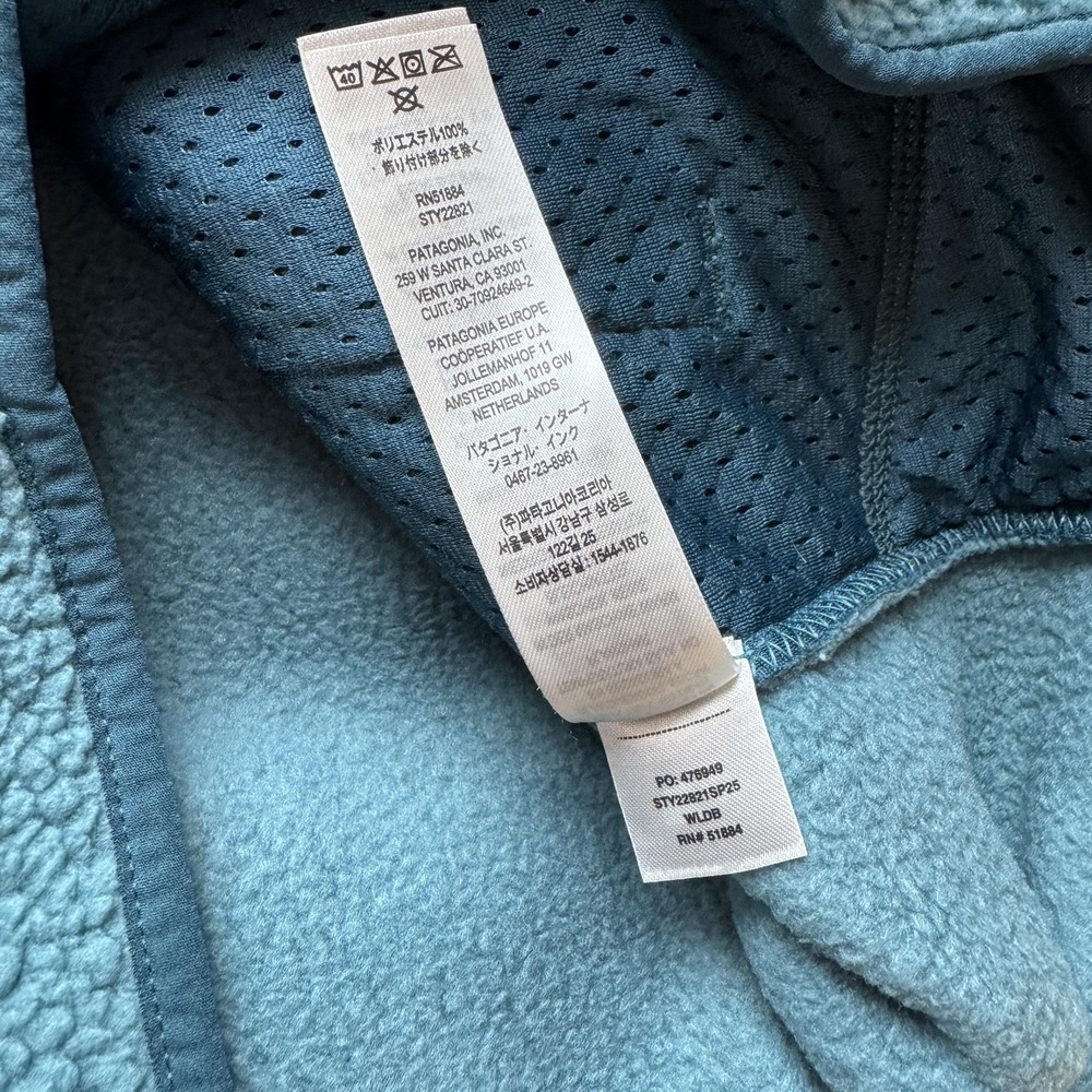 Patagonia Retro-X Vest Mens Medium Fleece Full Zip Outdoors Hiking Trail Active - Picture 7 of 8